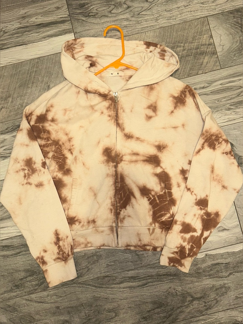 Garage Zip Up Tie-Dye Hoodie Size Medium